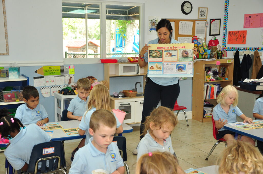 Kendall Academy with Teacher inside the classroom