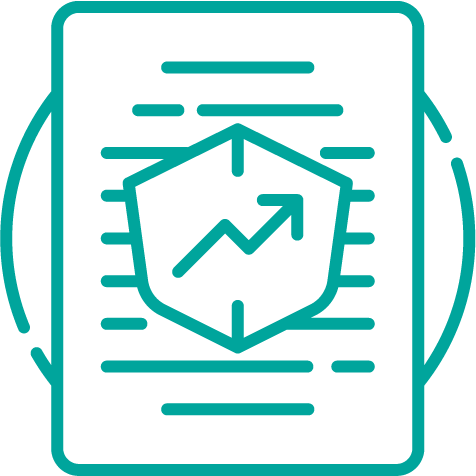 S-Corp Icon depicting a document with an arrow