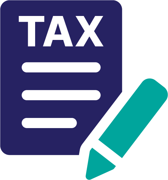 Tax document with pen as in analysis